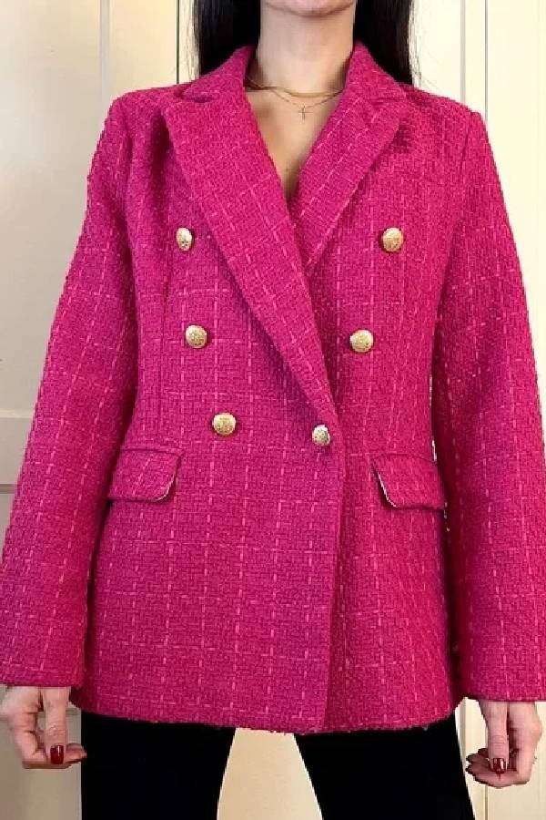 Oversized Contrast Stitch Jacket