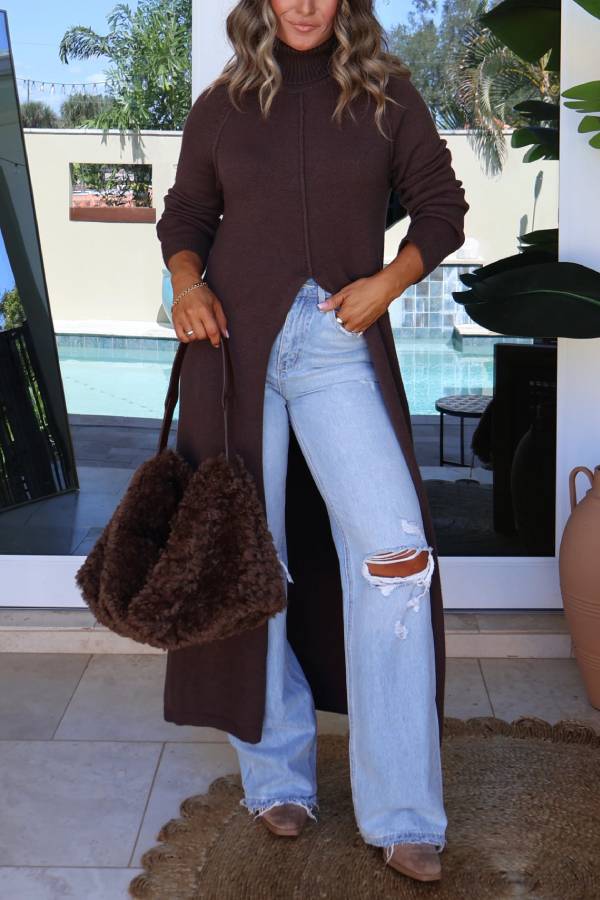 Maplewood Turtleneck Sweater Mocha