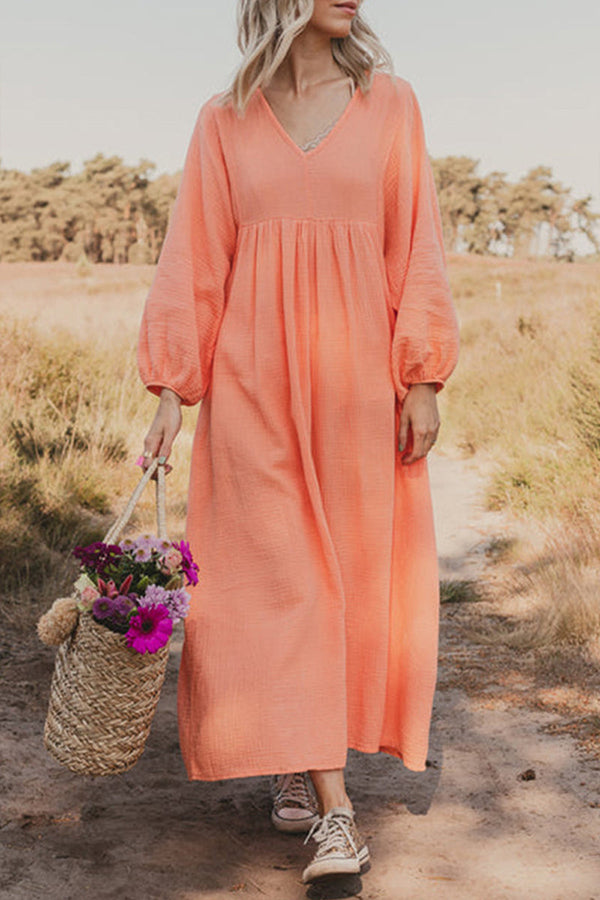 Casual Simplicity Solid Patchwork A Line Dresses