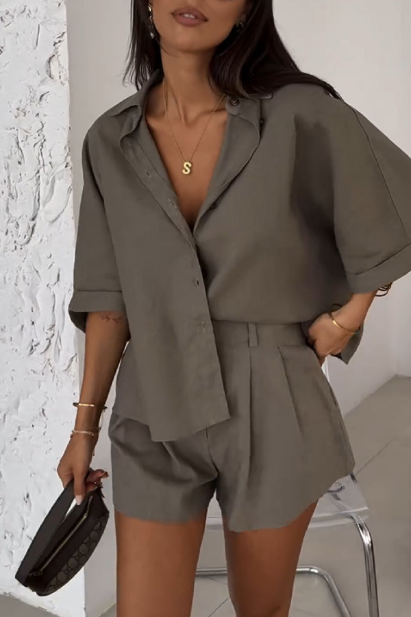 Daily Work and Casual Two-piece Set