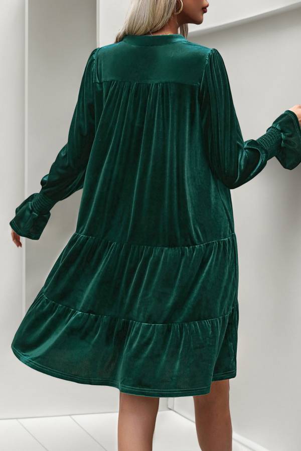 Vintage Velvet A-Line Dress