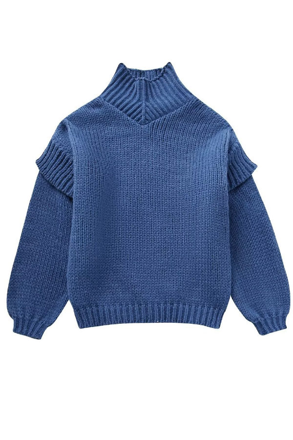 Loose Long Sleeve Turtleneck Sweater