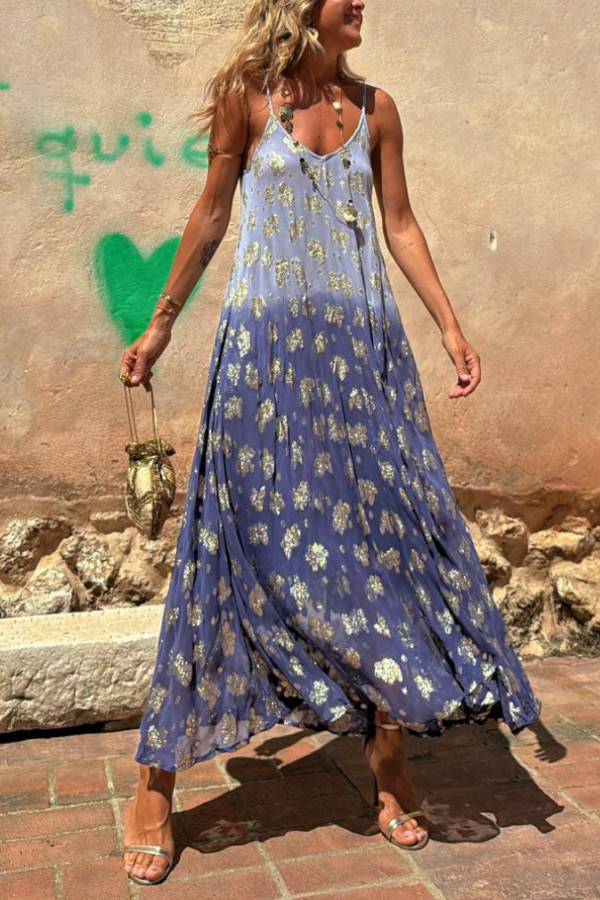 Anant Teja Suspender Resort Maxi Dress