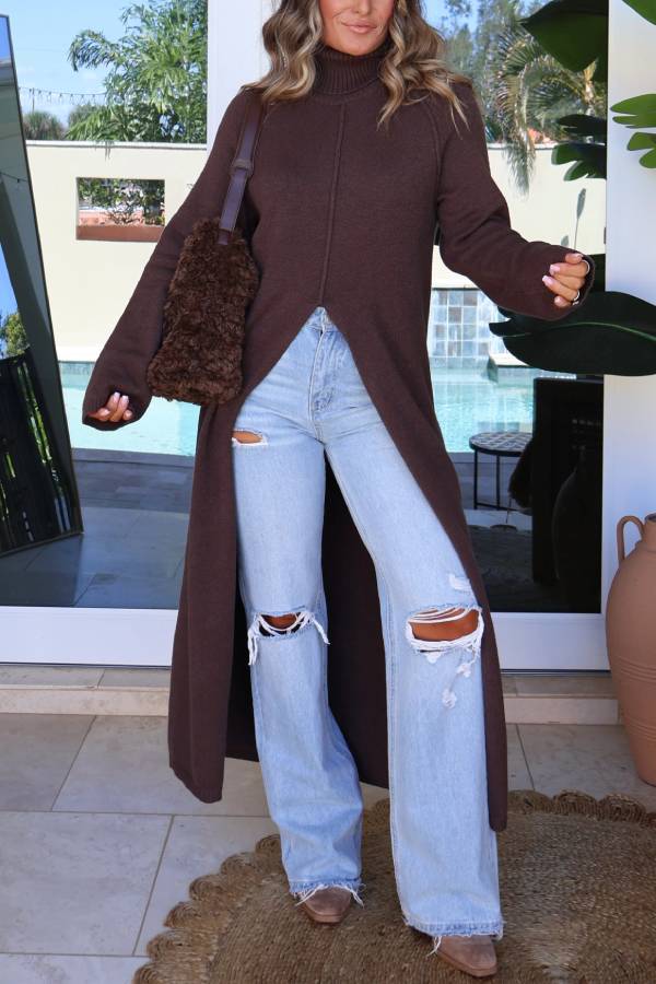 Maplewood Turtleneck Sweater Mocha