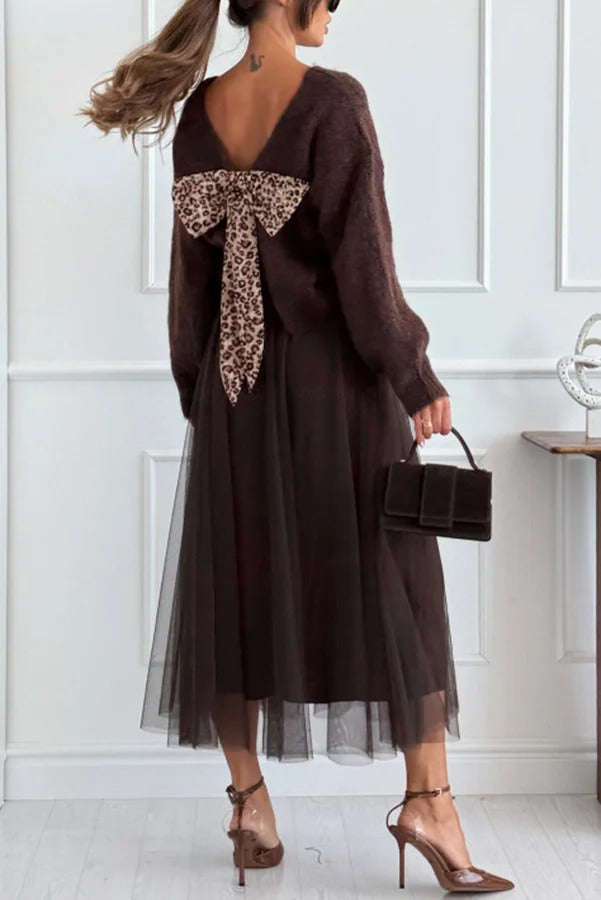 Gisella Tulle High-rise Elastic Waist Layered Flowy Midi Skirt