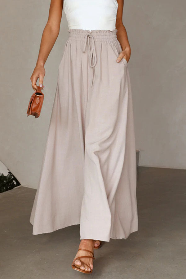 women's casual wide leg loose fashion trousers
