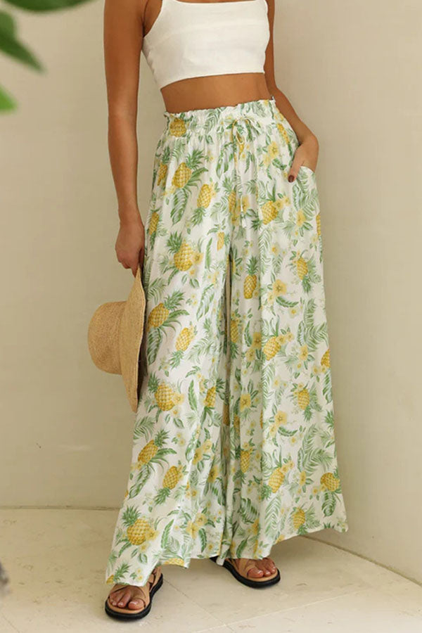women's casual wide leg loose fashion trousers