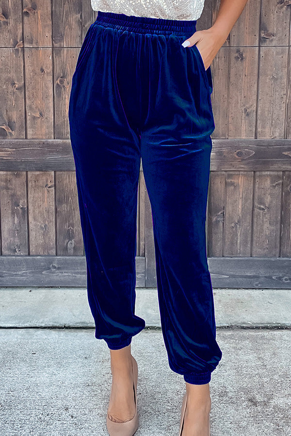 Velvet Pocket Pants