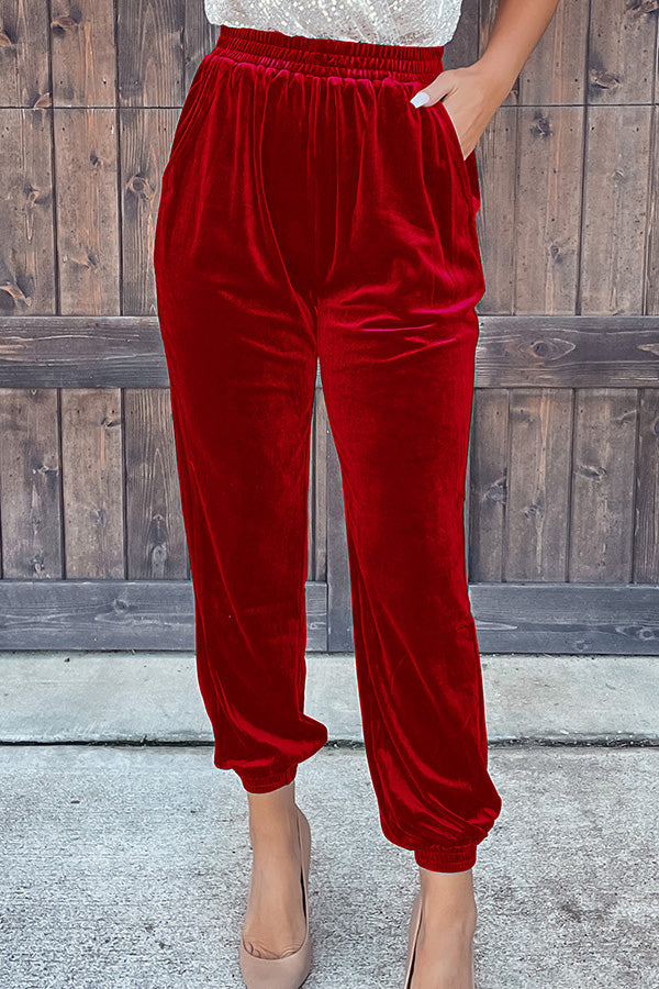 Velvet Pocket Pants
