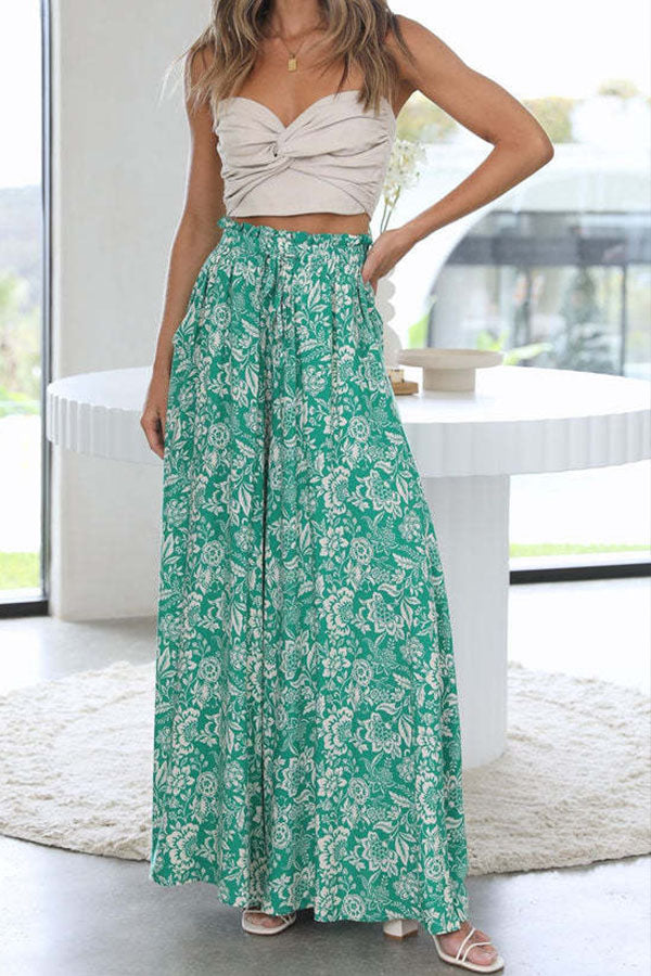 women's casual wide leg loose fashion trousers