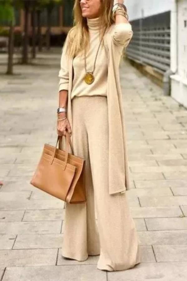 Casual Fashion Long Three-Piece Set