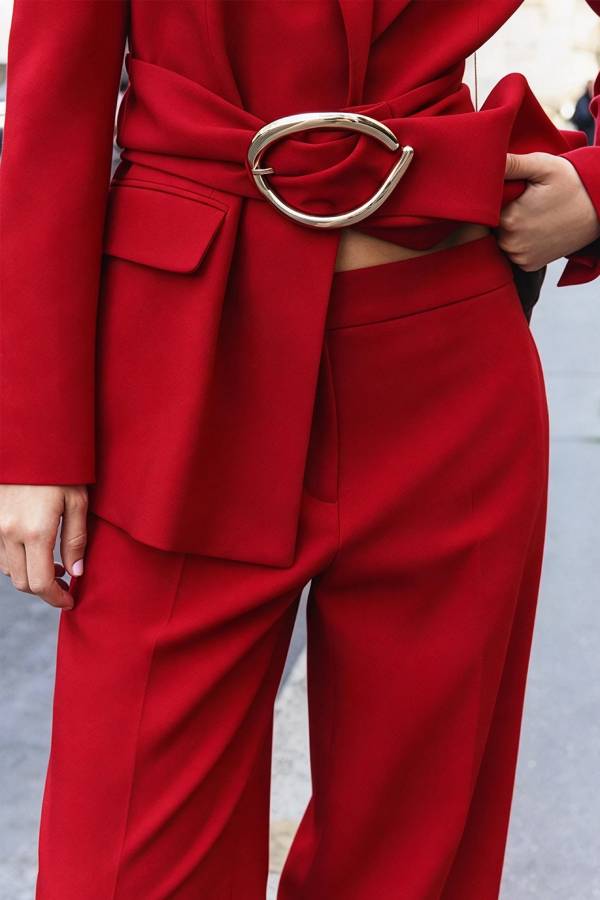 Elena High-Waisted Wide-Leg Trousers