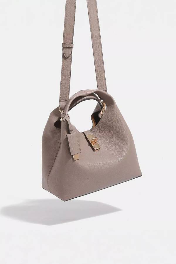 PU Leather Crossbody Bag with Mini Pouch