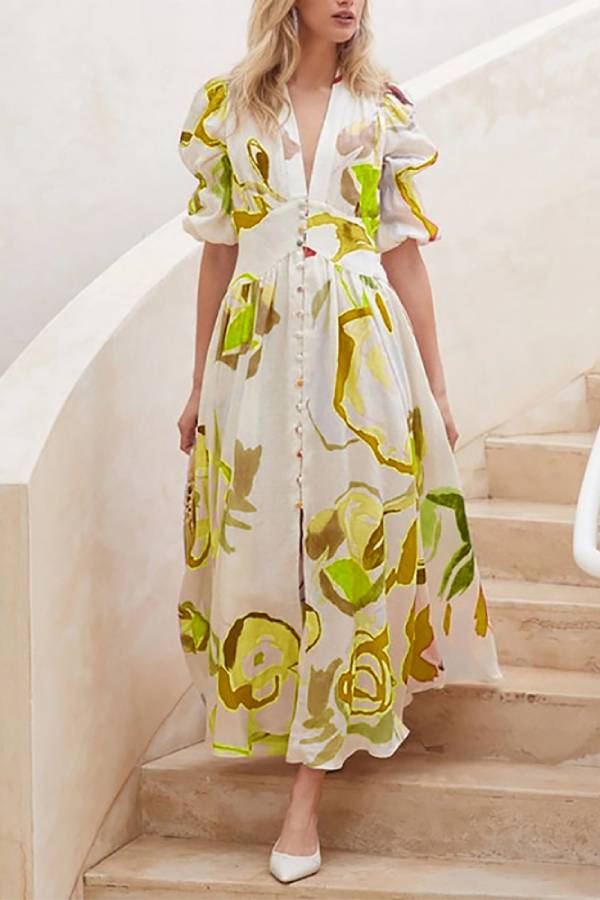 Beach dress slim maxi dress