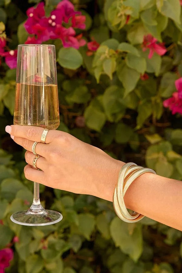 Flexible Wide Snake Chain Bracelet