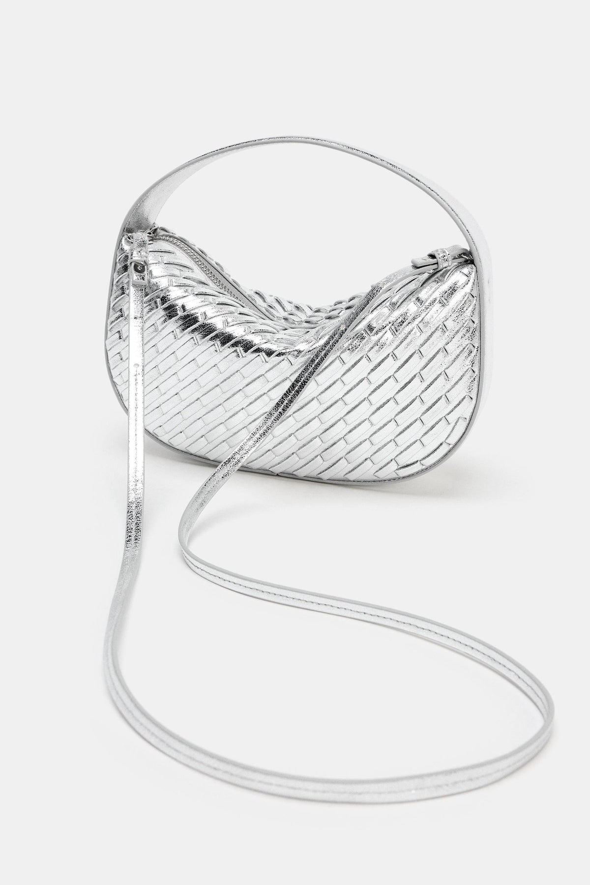 WOVEN EFFECT HANDBAG