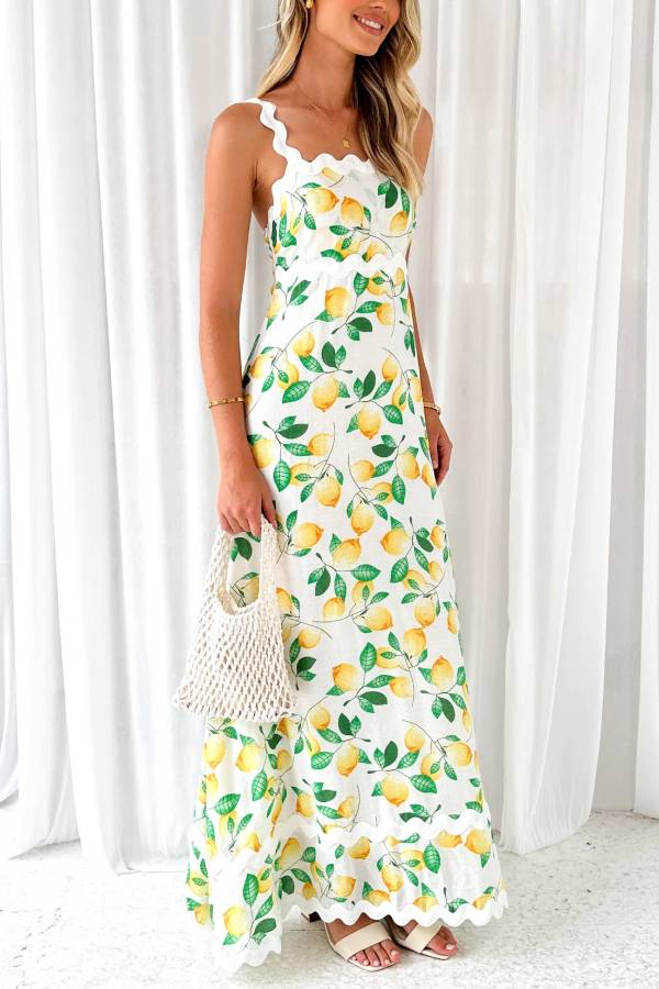 Lemon Vaina Maxi Dress