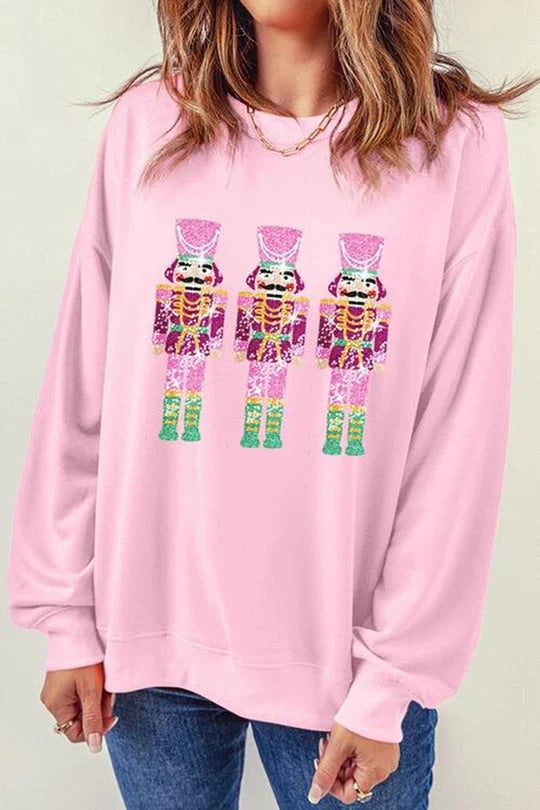 Pink Nutcracker Crewneck Sweatshirt
