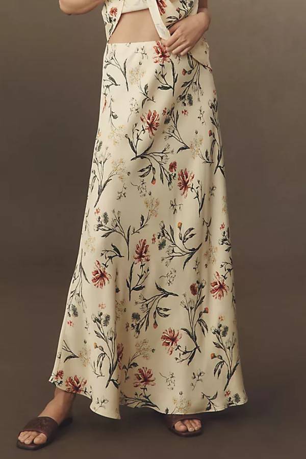 The Tilda A-Line Maxi Slip Skirt