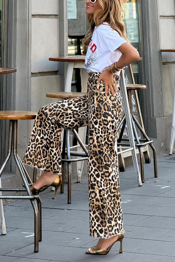 PATRIC LEOPARD PANTS