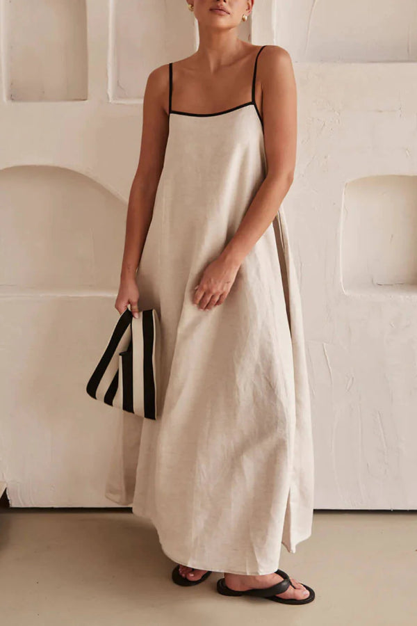 Classic Holiday Style Contrasting Suspender Dress