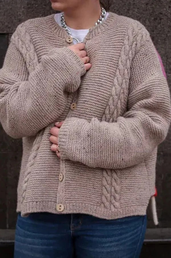 Fashion Funny Face Loose Long Sleeve Knitted Sweater