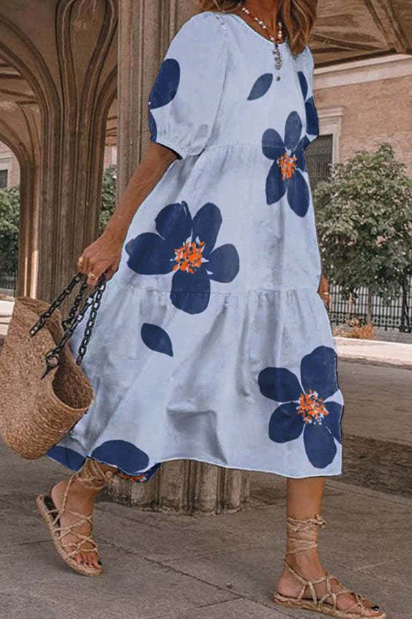 Women's Fashion Long Sleeve Loose Dress