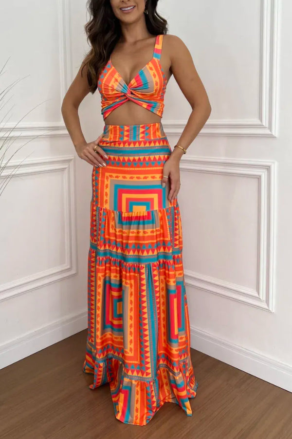 Two-Piece Maxi Dress Set