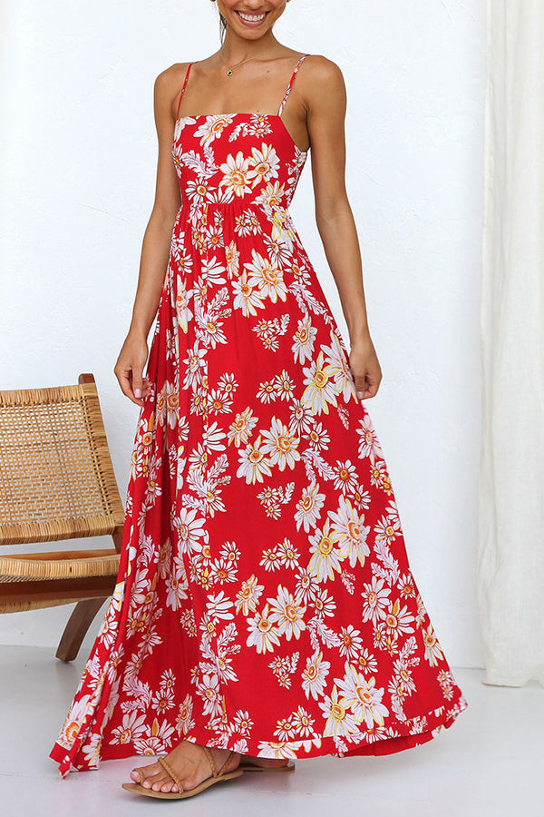 Elegant Sleeveless Printed Dress