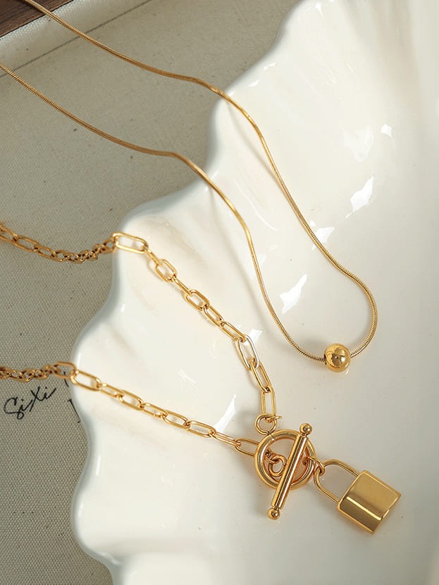 Fob Gold Necklace