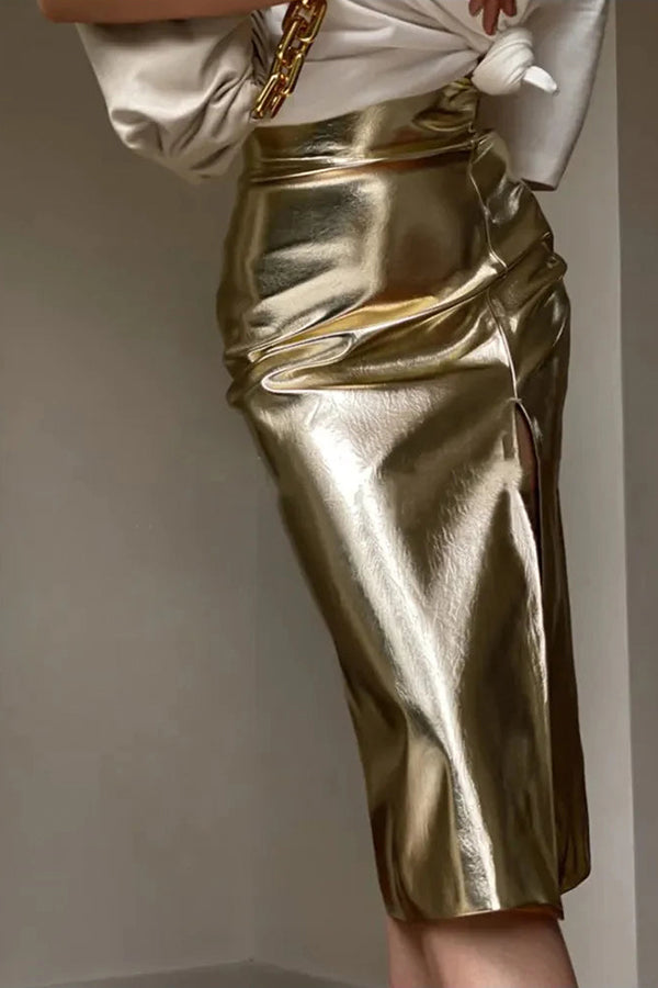 IRIE PU LEATHER SKIRT
