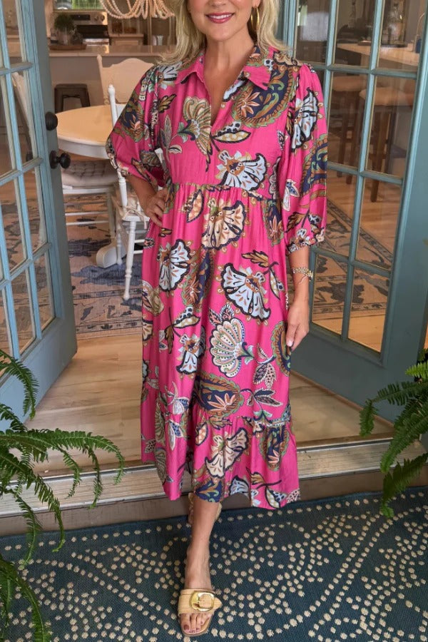 Casual Printed Maxi Dress