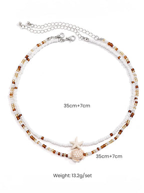 Beach Starfish Shell Necklace