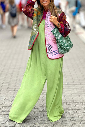 Green Strappy Sleeveless Jumpsuit