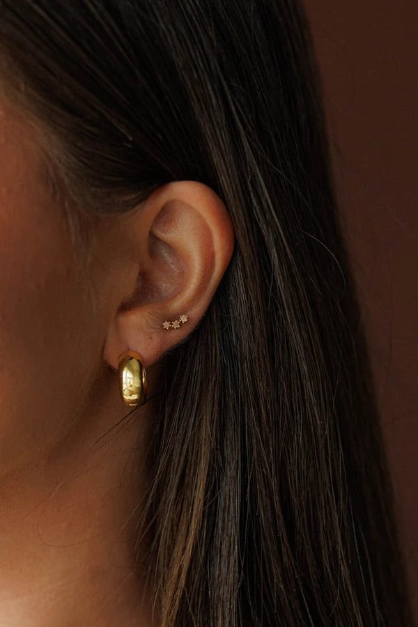 Crescent Dome Earrings