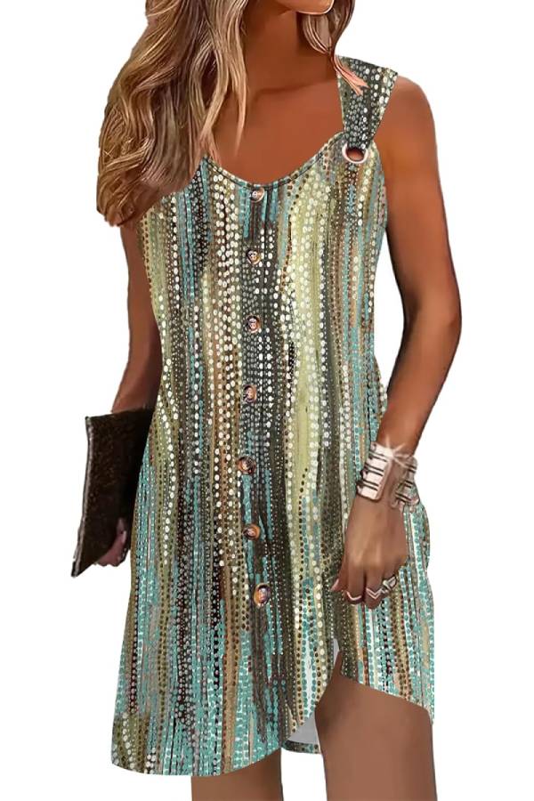 Women's Summer Vacation Sleeveless Dress