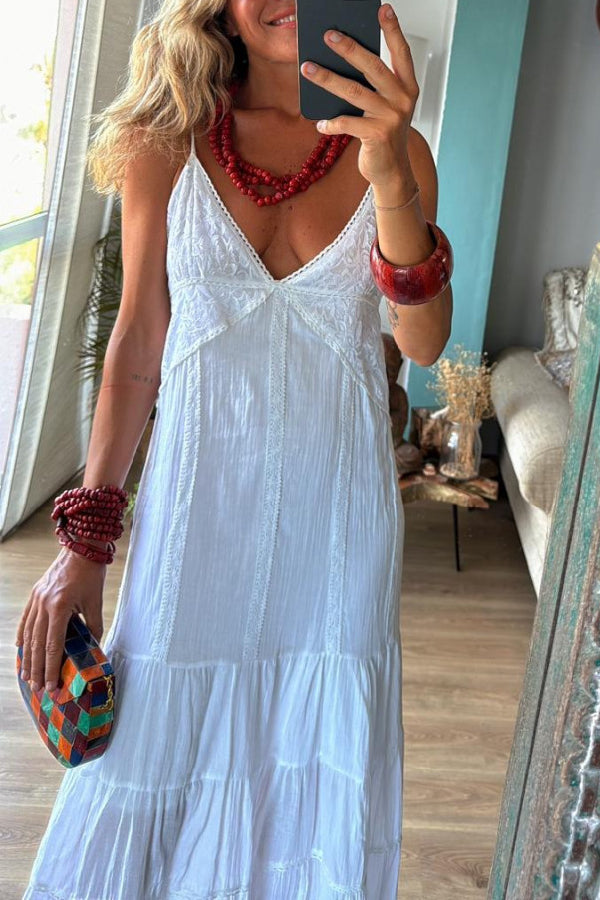 Sicily White Resort Dress