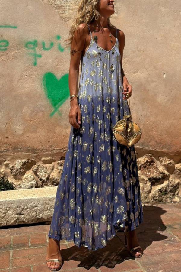 Anant Teja Suspender Resort Maxi Dress
