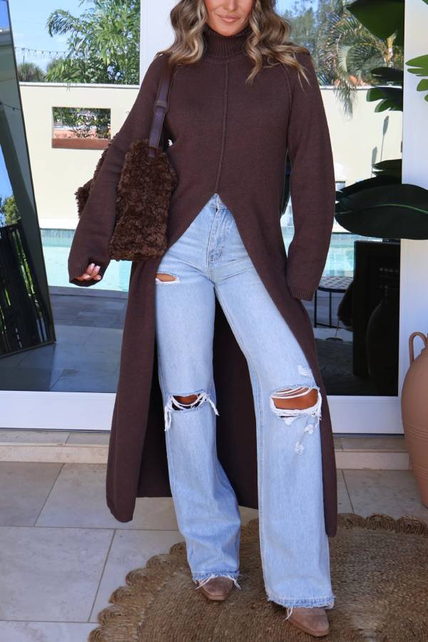 Maplewood Turtleneck Sweater Mocha