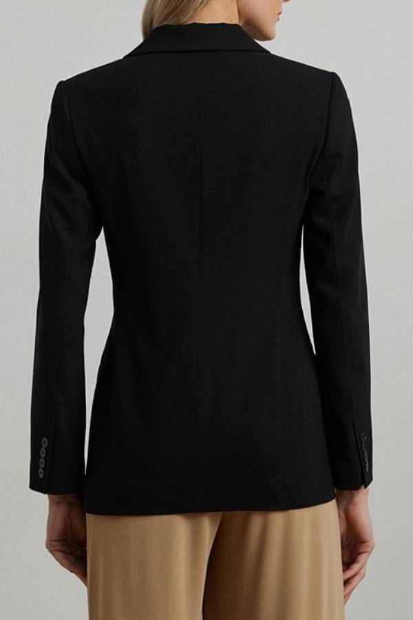 Black Double-Breasted Blazer