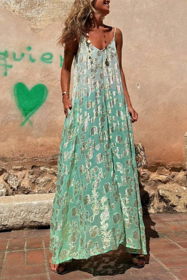 Anant Teja Suspender Resort Maxi Dress