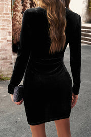 autumn winter round neck sexy bodysuit dress