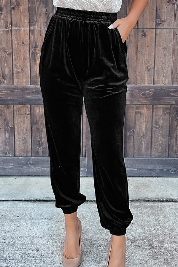 Velvet Pocket Pants
