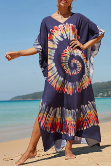 Rayon Positioning Printed Robe Bikini Sunscreen Shirt