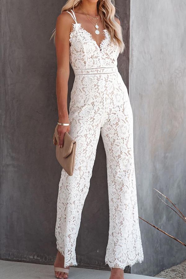 Glimpse of Glam Lace Jumpsuit