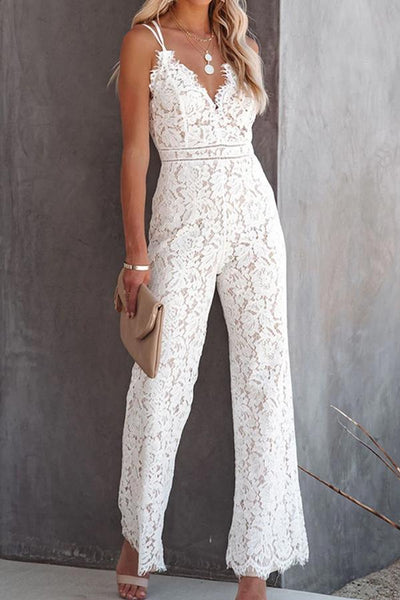 Glimpse of Glam Lace Jumpsuit