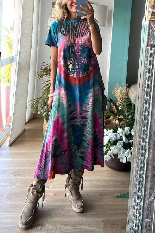 PACE BLUE LONG DRESS