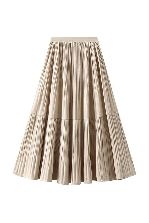 Vintage velvet pleated skirt